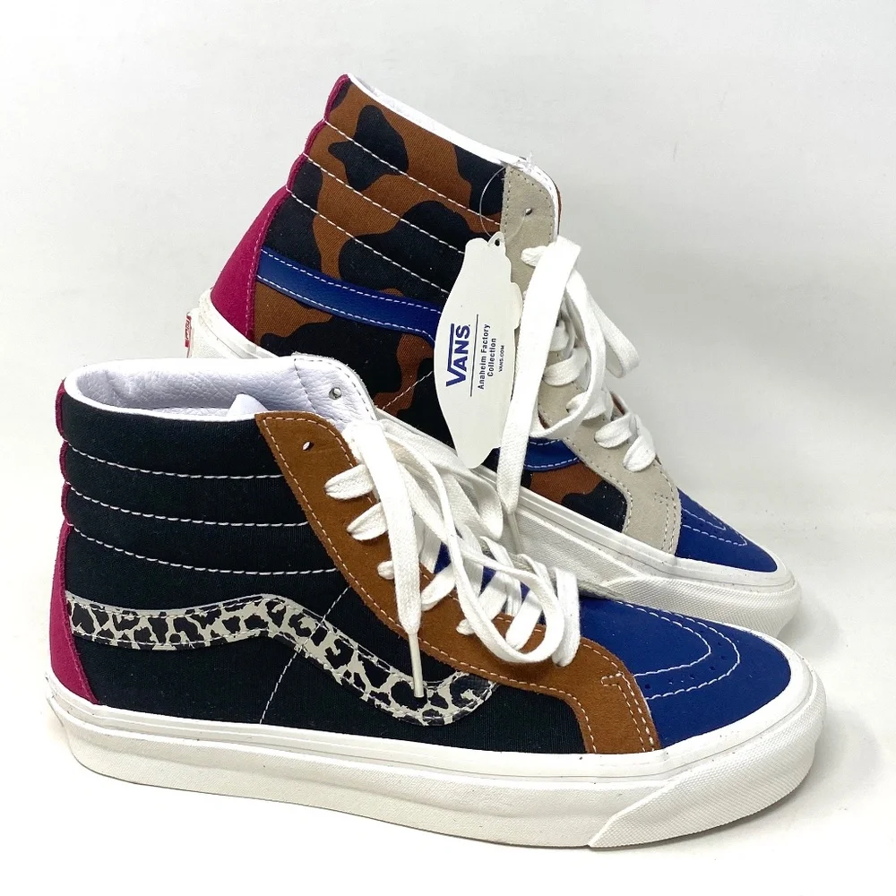 VANS SK8-HI 38 DX Anaheim Factory Multicolor Women Size 9 Shoes VN0A5KRI96M - Picture 1 of 8